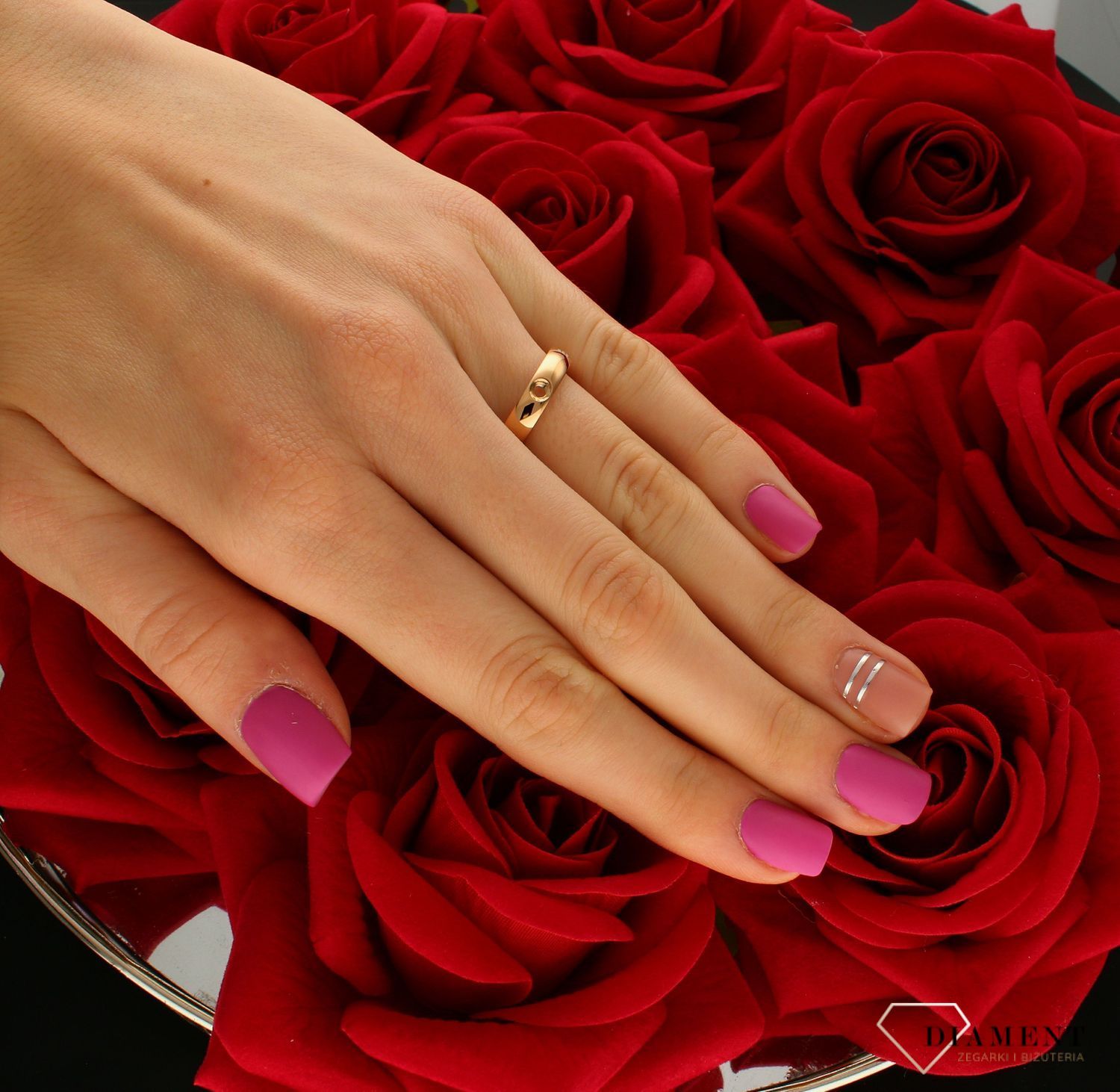 Pierścionek różowe złoto Melano M01R5010 RG-54...jpg